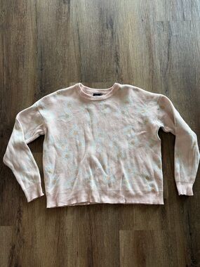 Light Pink Zinnia Crewneck Sweater